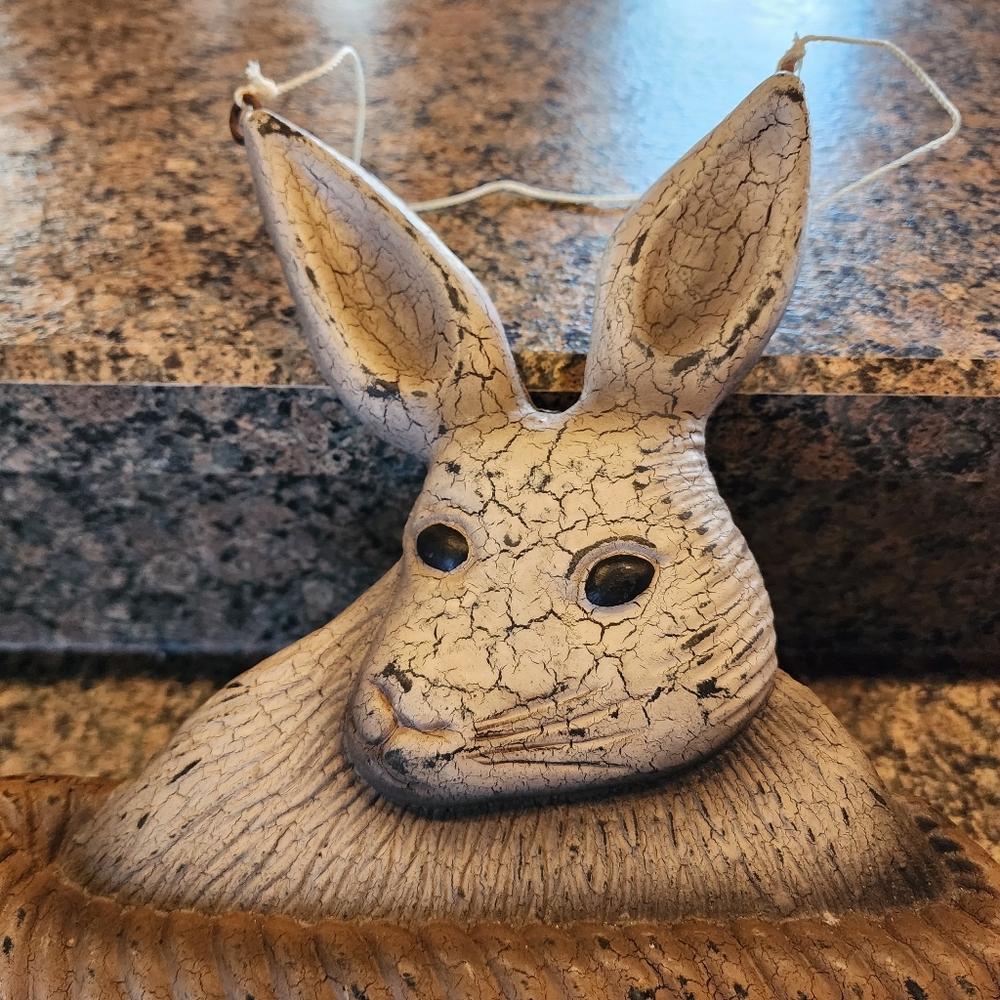 Rustic Rabbit Wall Hanging Decor - Picture 2 of 7